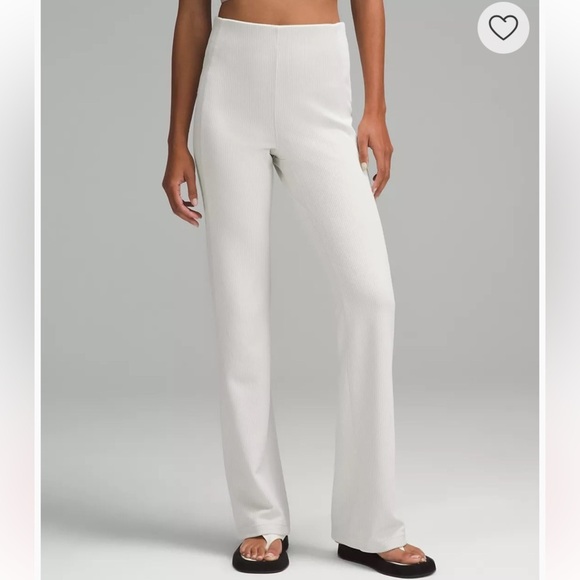 lululemon athletica Pants - Brushed Softstreme Rib Zip Flare 32.5